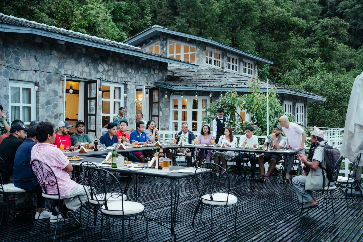 Evening on the terrace