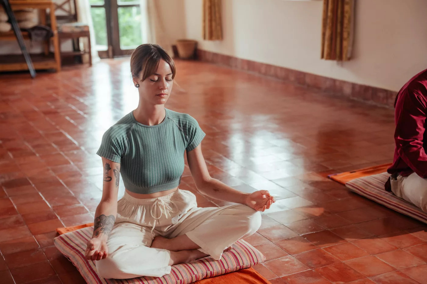 Yoga on the terrace