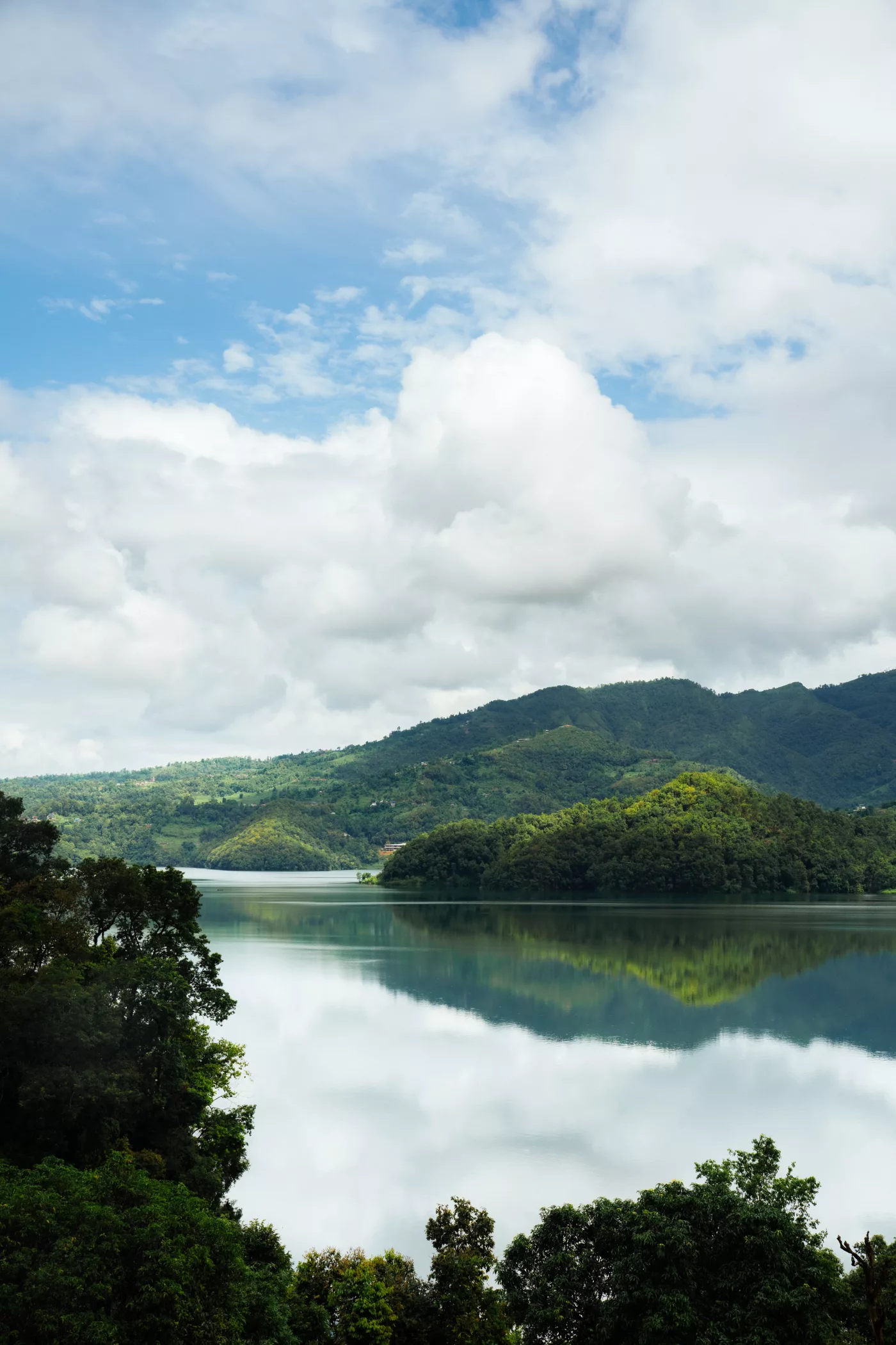 Above the lake